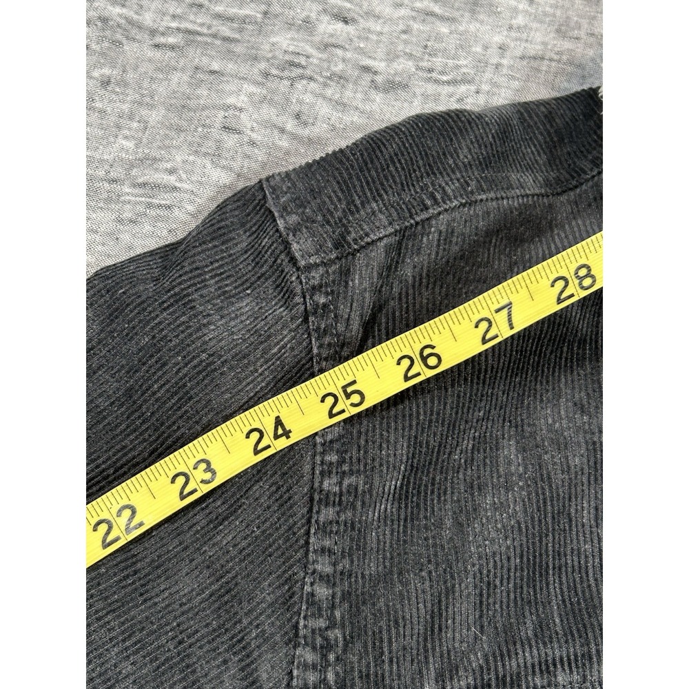 Outerknown Paz Corduroy Trucker Jacket Mens Medium Black Sherpa Cotton Hemp - Picture 12 of 15
